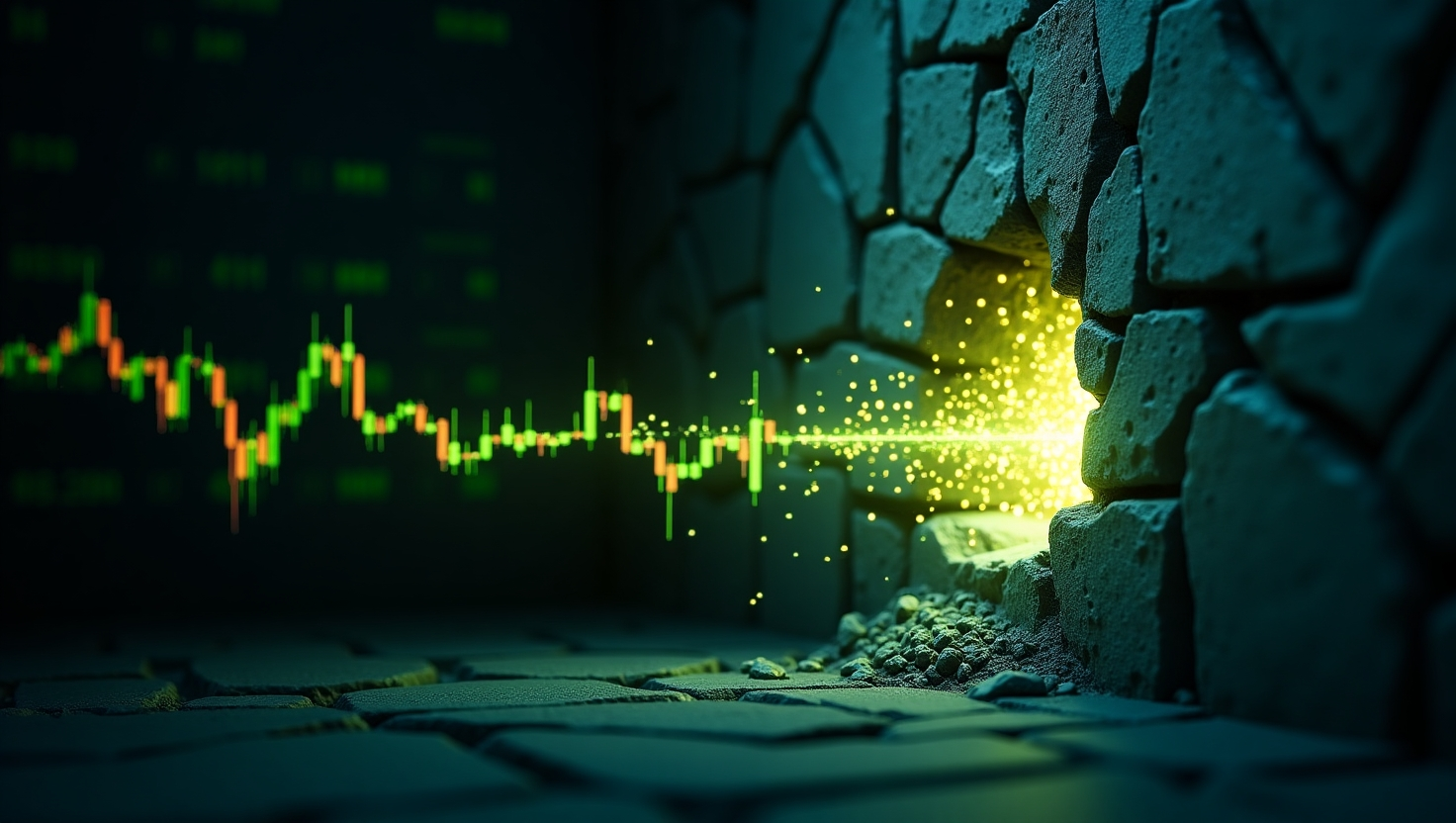 A_glowing_digital_price_line_bursting_through_a_thick_3