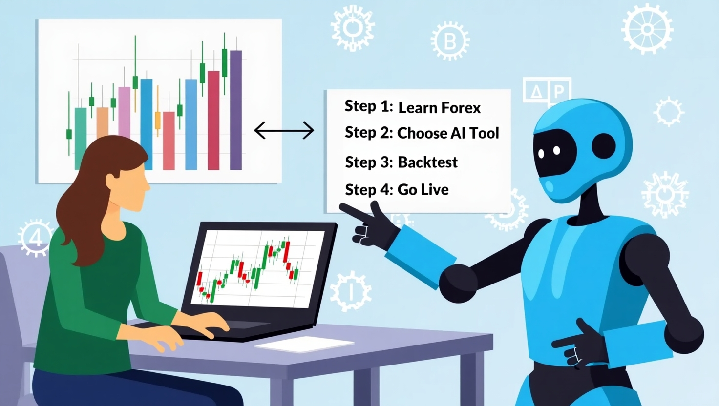 forex AI trading steps